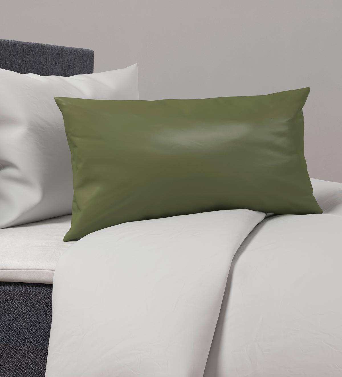 Prevleka Blazine Alex Uni - olivno zelena , Moderno, tekstil (40/80cm) - Premium Living