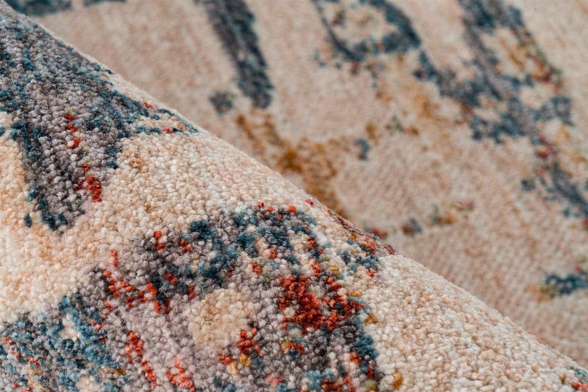 FLACHWEBETEPPICH JAKA 325 CREME / MULTI - Multicolor/Creme, Konventionell, Textil (80/150cm) - Kayoom