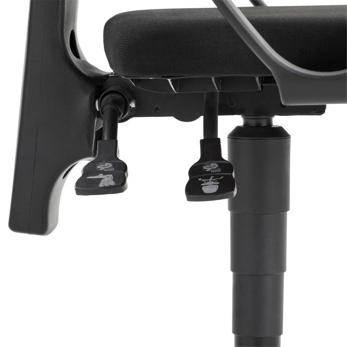 KRZESŁO OBROTOWE OPEN POINT P SOMO - czarny, Design, tworzywo sztuczne/metal (48/103-111/48cm) - Topstar