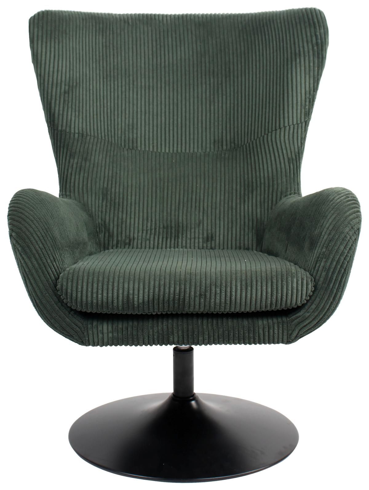 Fotel Shiba - zöld, Modern, textil/fém (76/99/87cm) - Mömax