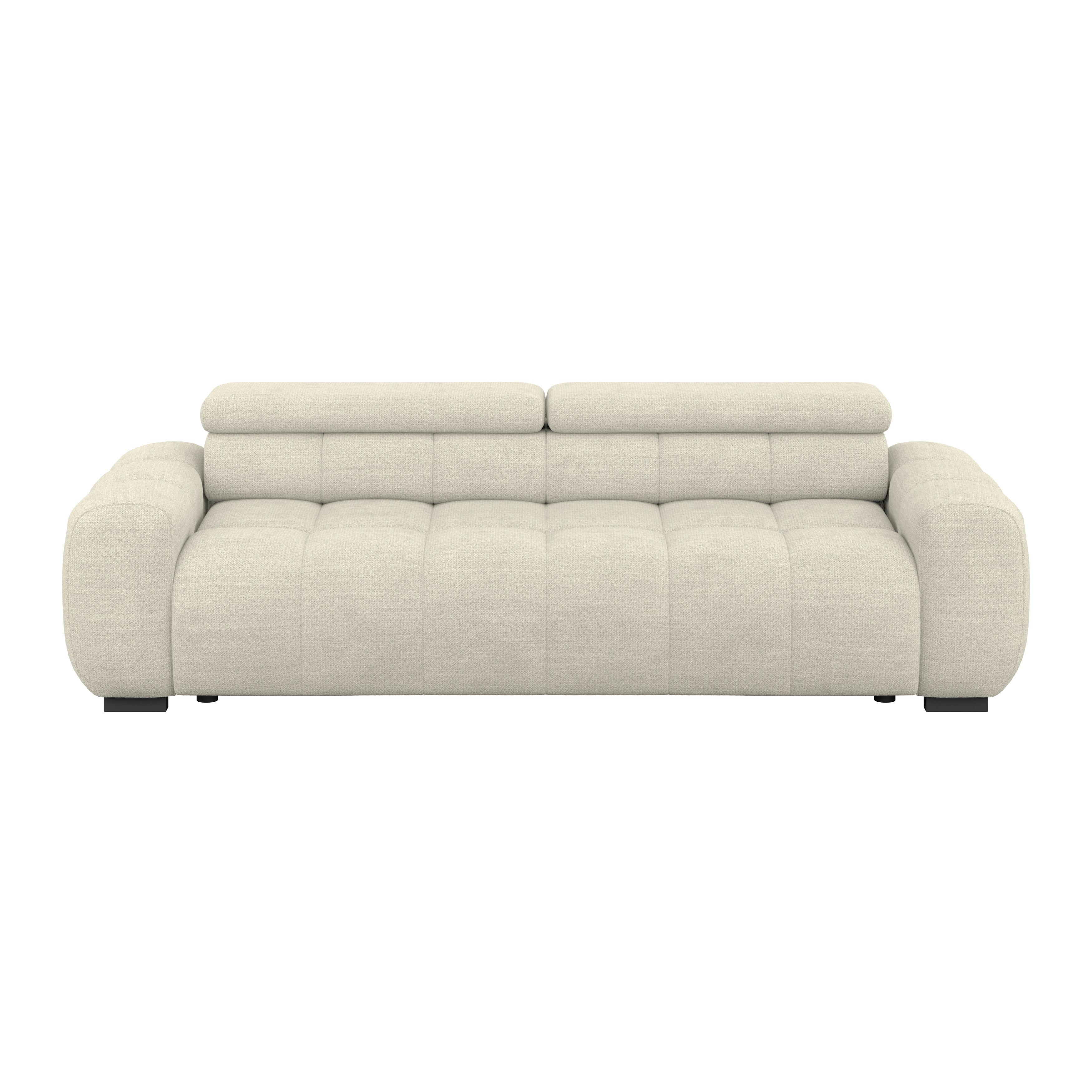 Velika Sofa Bull - crna/krem, Trend, tekstil/plastika (248cm) - Luca Bessoni
