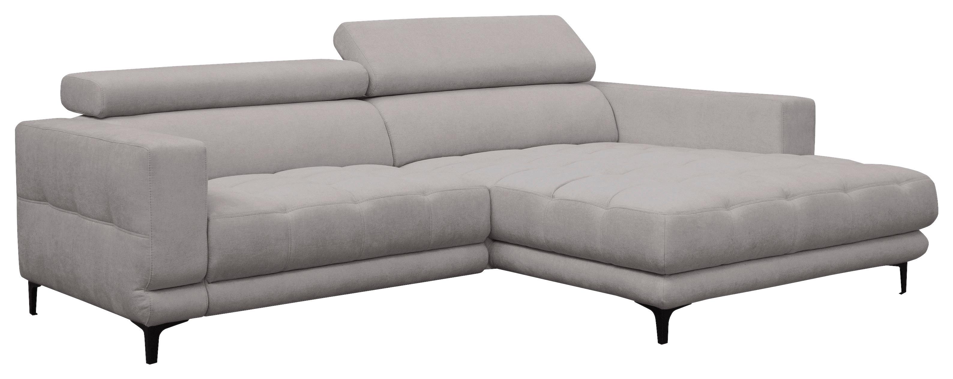 Sarokkanapé Aspen - szürke, Konventionell, faalapú anyag/textil (264/192cm)