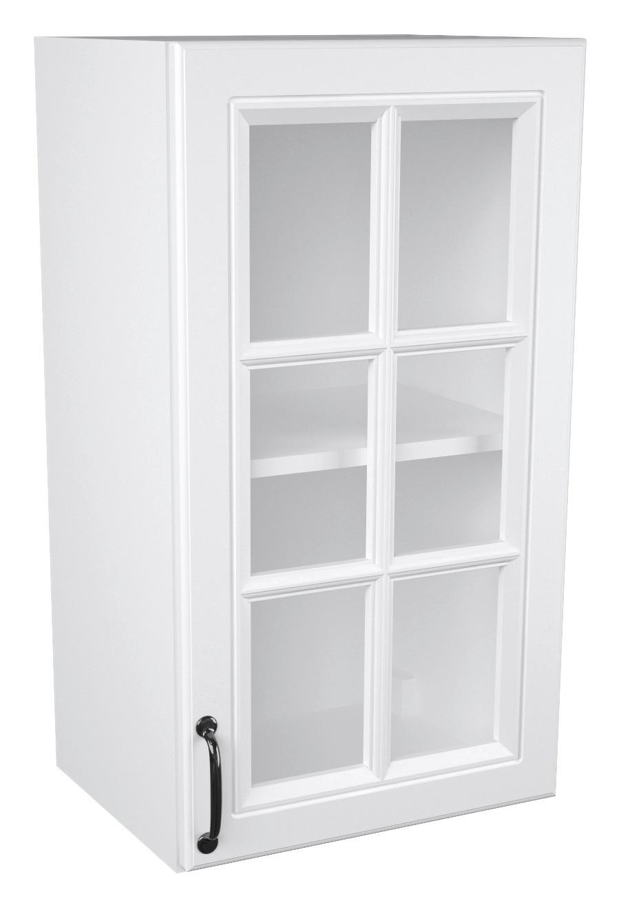 Konyhai Faliszekrény Michelle - fekete/fehér, Modern, faalapú anyag/fém (40/72/30cm)