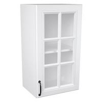Konyhai Faliszekrény Michelle - fekete/fehér, Modern, faalapú anyag/fém (40/72/30cm)