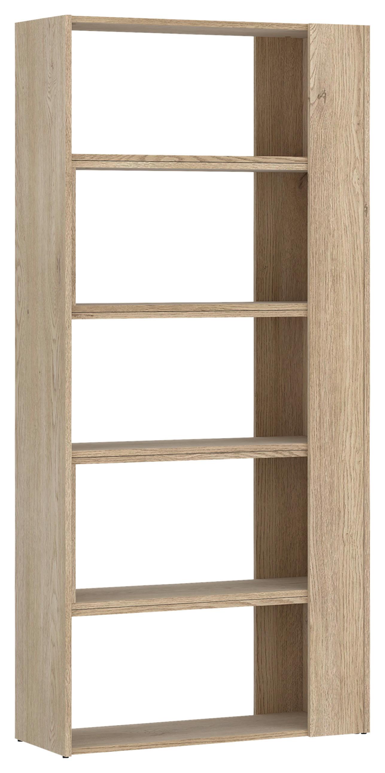 Etajeră MOTUS - culoare lemn stejar, Modern, material pe bază de lemn (82-146/180/35cm) - Modern Living