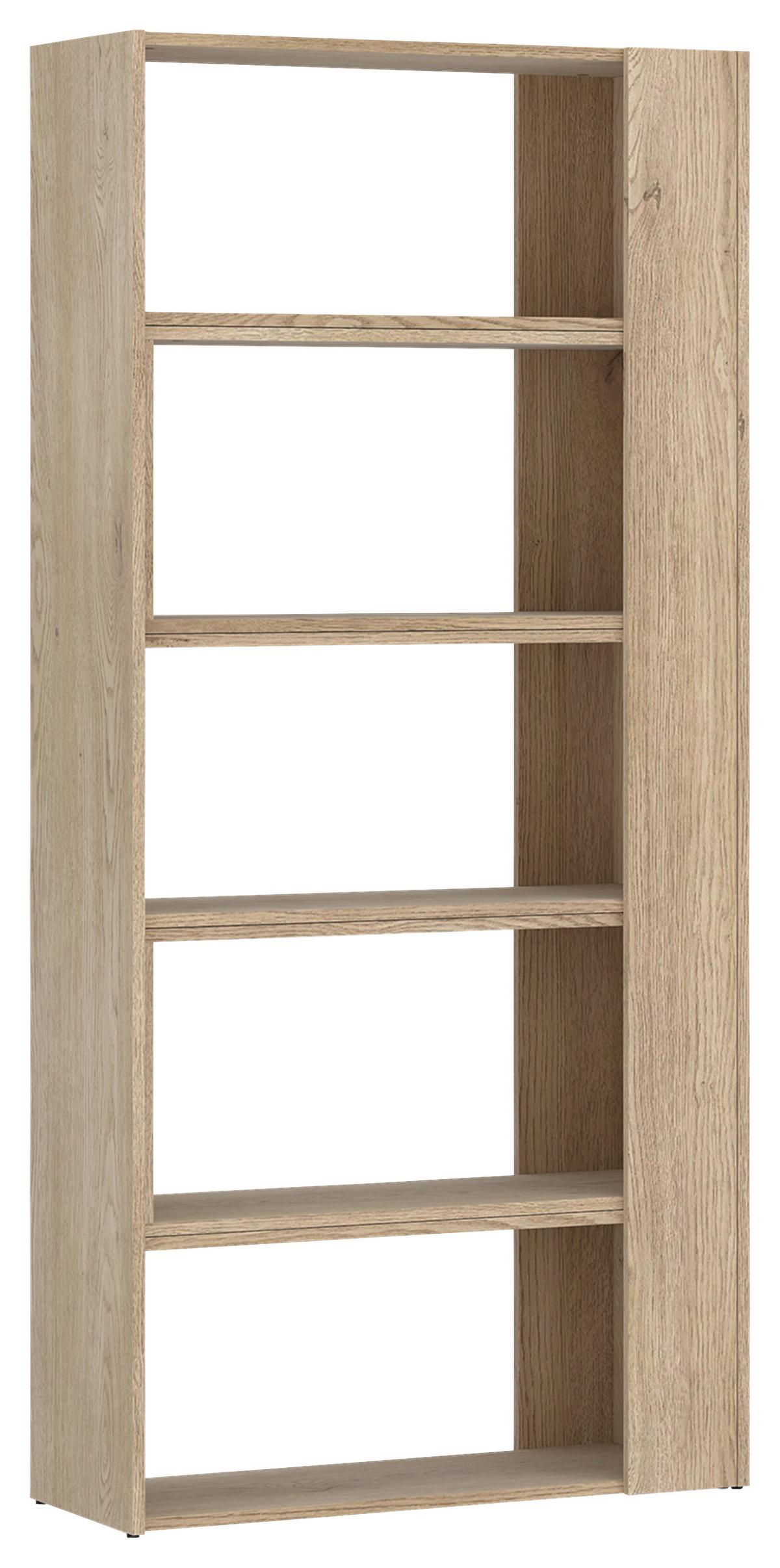 Etajeră MOTUS - culoare lemn stejar, Modern, material pe bază de lemn (82-146/180/35cm) - Modern Living