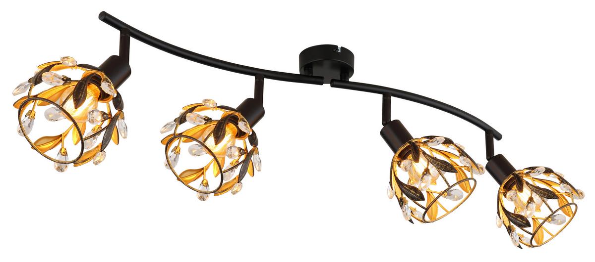 STRAHLER 15759-4 MIKA - Klar/Goldfarben, Basics, Kunststoff/Metall (70/12/15,5cm) - Globo