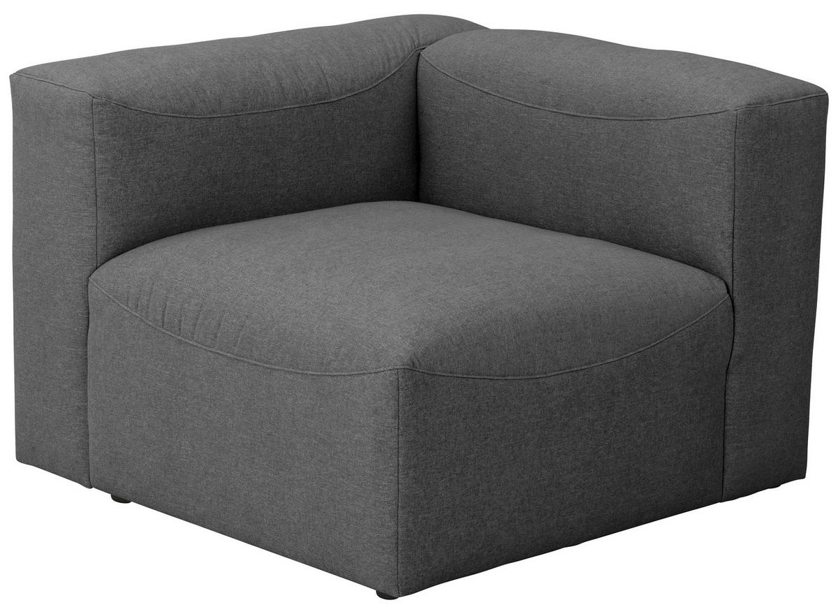 SOFAELEMENT LENA - Anthrazit, Design, Kunststoff/Textil (100/73/100cm) - Max Winzer