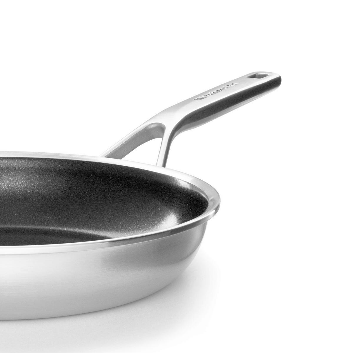 ZESTAW PATELNI MULTI-PLY STAINLESS STEEL - kolor stalowy/czarny, Basics, metal (20 // 28cm) - KitchenAid