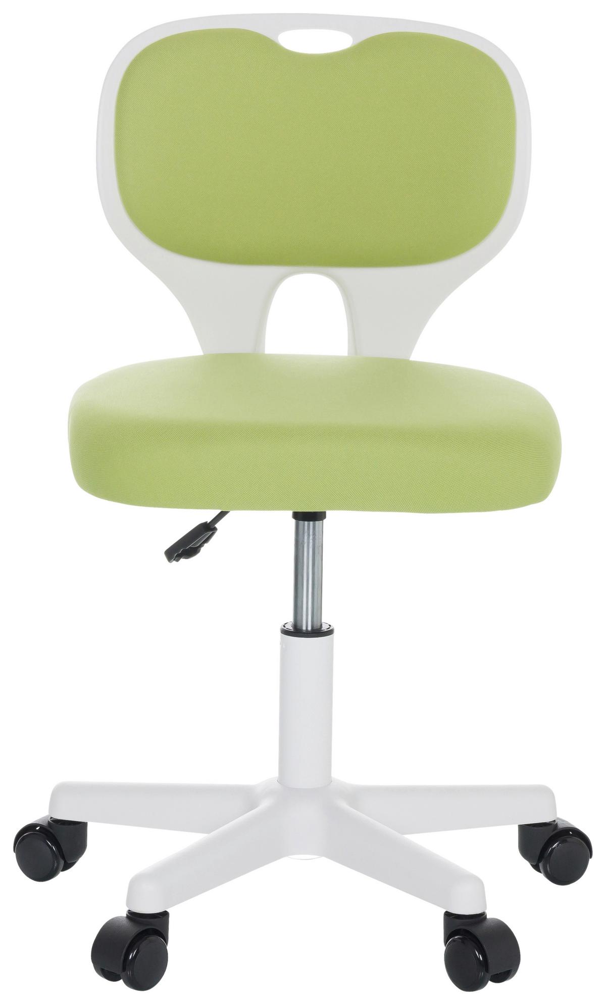 Otroški Vrtljivi Stol Kiddy Top W, Zelena - zelena/bela, Basics, umetna masa/tekstil (52/73/52cm) - MID.YOU