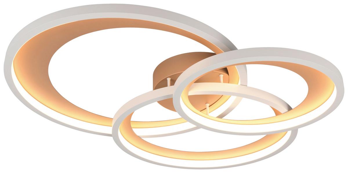 LAMPA SUFITOWA LED 673810365 GRANADA - szary/brązowy, Basics, metal (71,5/63,5/10,5cm) - Trio Leuchten