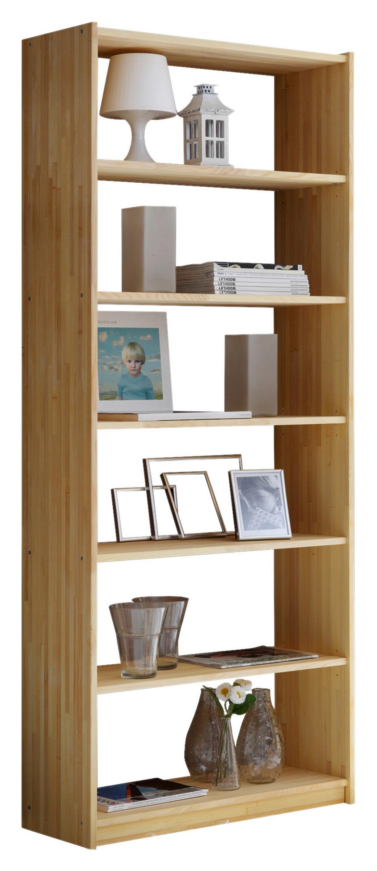 Standregal "Simona", aus Fichte, fichtefarben - Kieferfarben, Basics, Holz (80/213/31cm) - MID.YOU