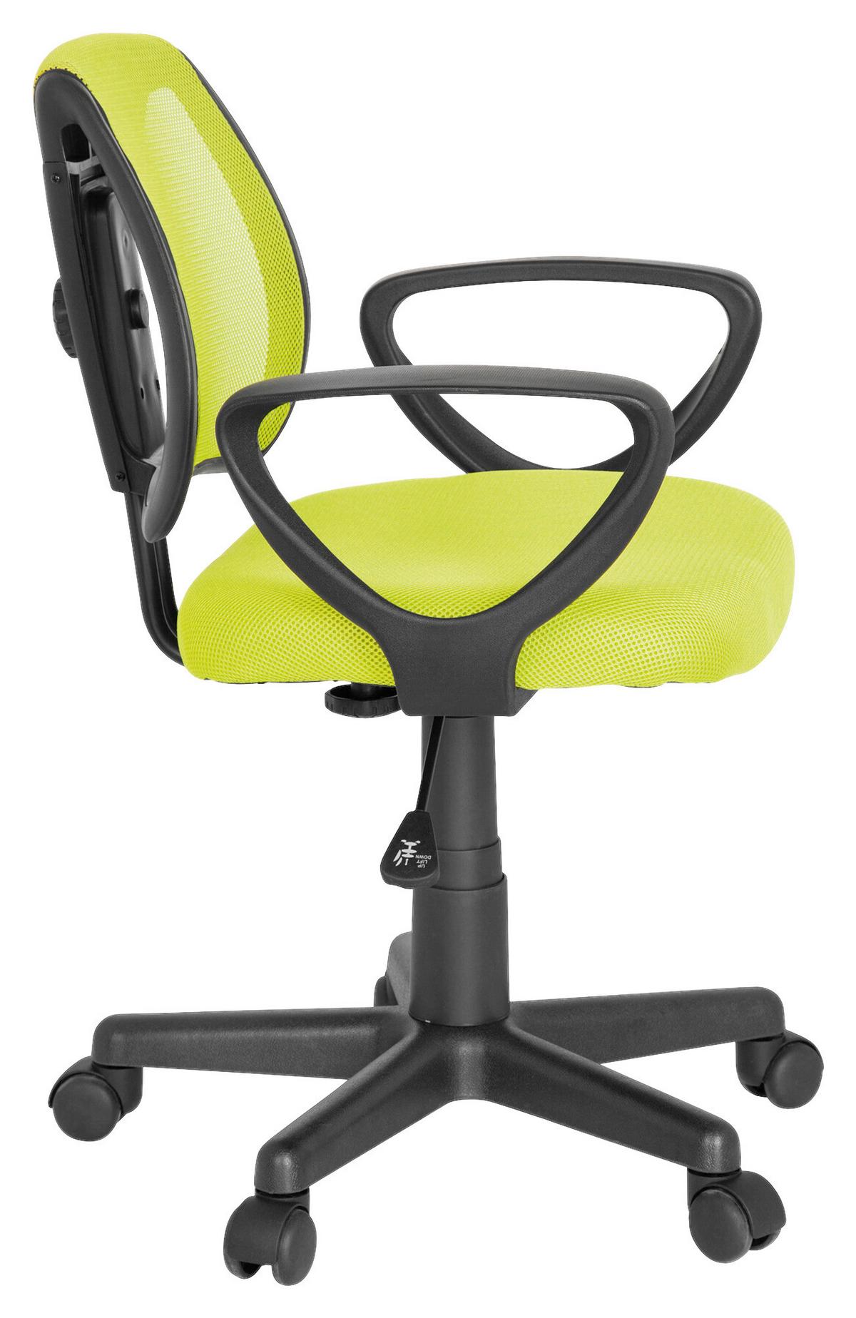 Mladinski Vrtljivi Stol Kiddy Cd, Zelena - zelena, Basics, umetna masa (58/75-92/45cm) - MID.YOU