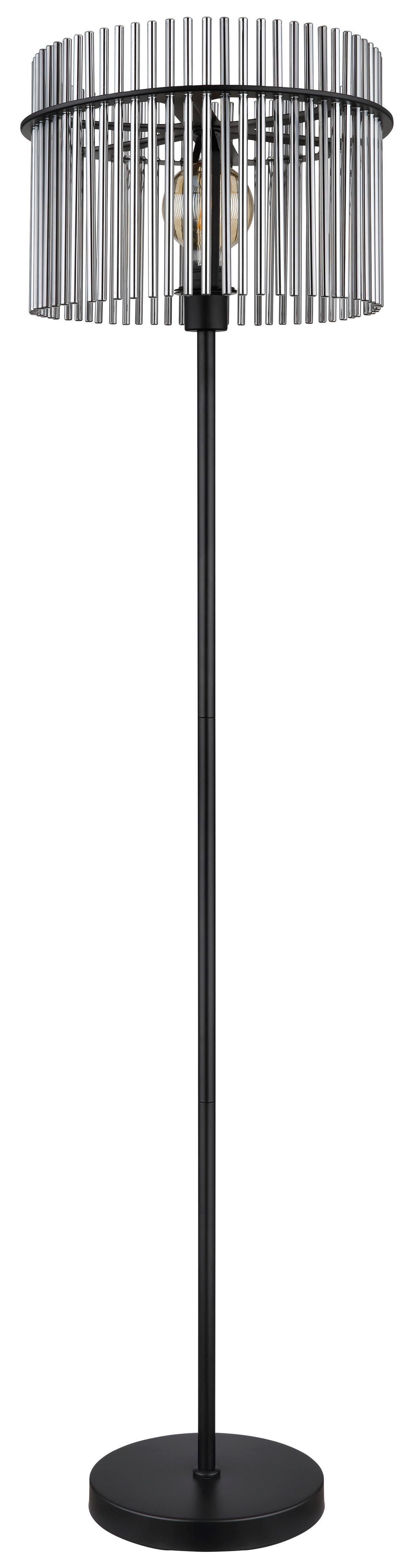 STEHLEUCHTE 15698S - Schwarz, Konventionell, Glas/Metall (38/152cm) - Globo