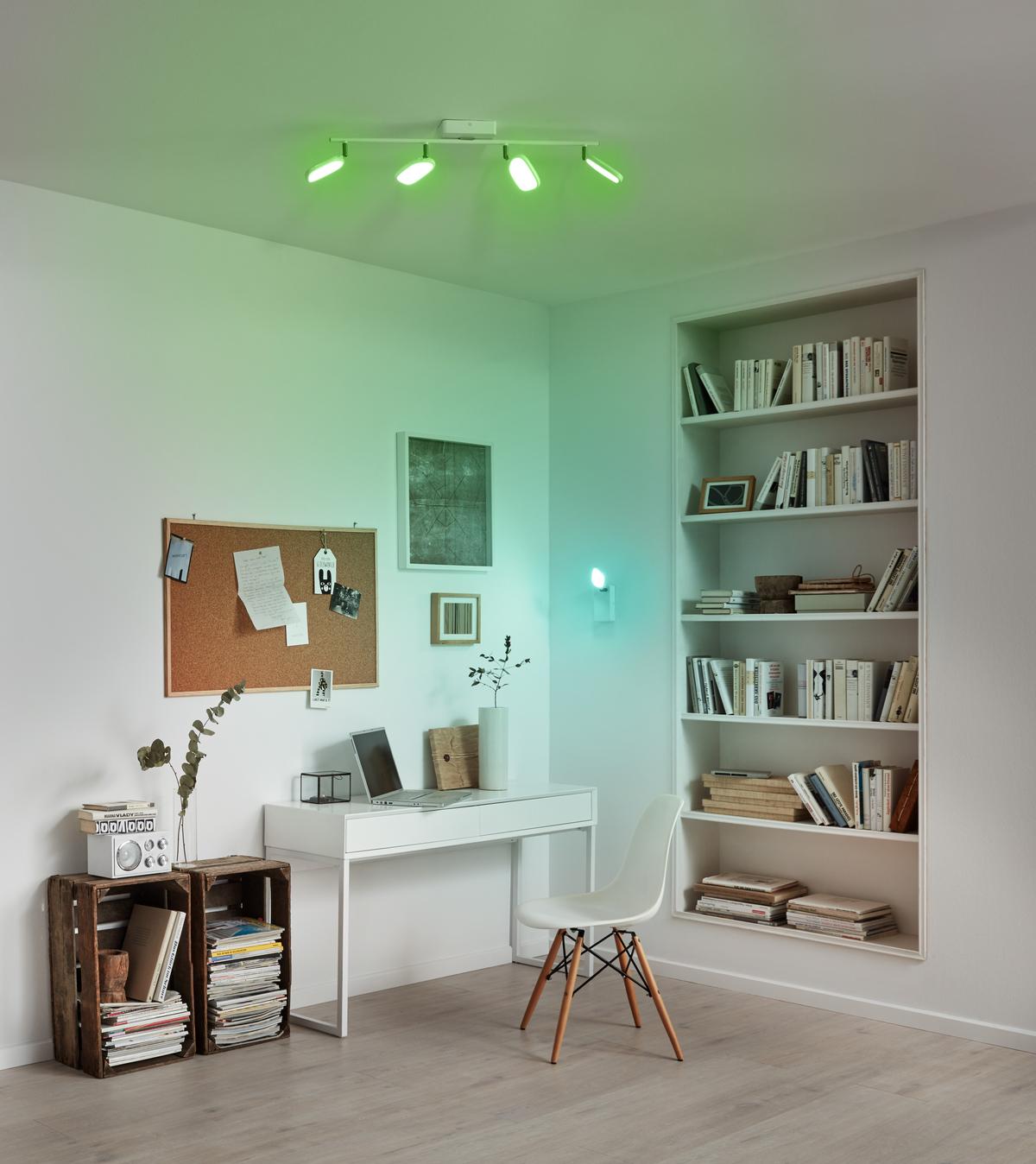 Strahler 97694* Palombare-Connect - Weiss, Design, Kunststoff/Metall (8/77cm) - Eglo