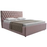 Polsterbett Katar Flieder ca. 160x200cm - Flieder/Schwarz, KONVENTIONELL, Textil (160/200cm) - Mömax