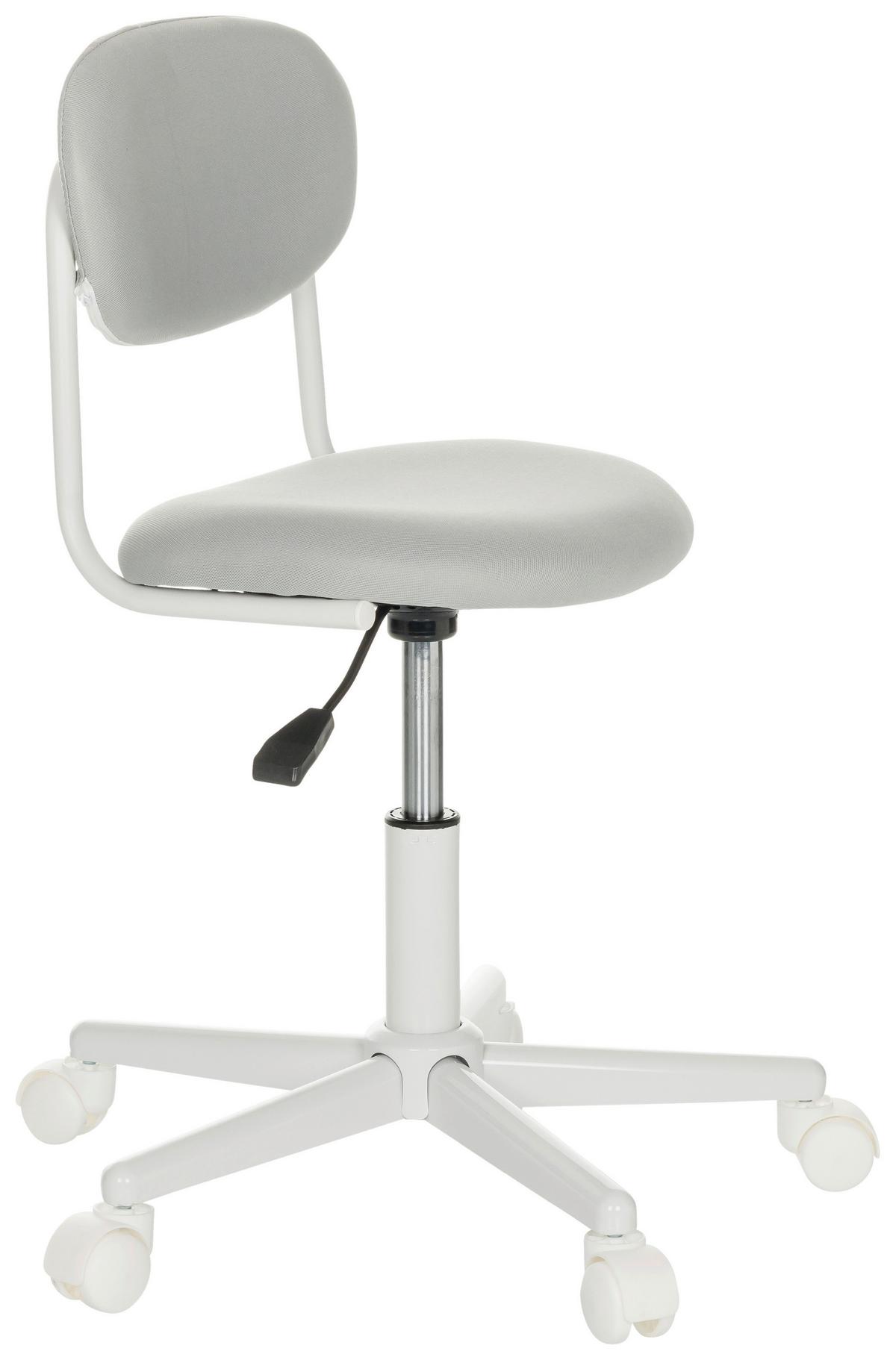 Otroški Vrtljivi Stol Kiddy Base I, Siva - siva/bela, Basics, umetna masa/tekstil (60/72-83/60cm) - MID.YOU