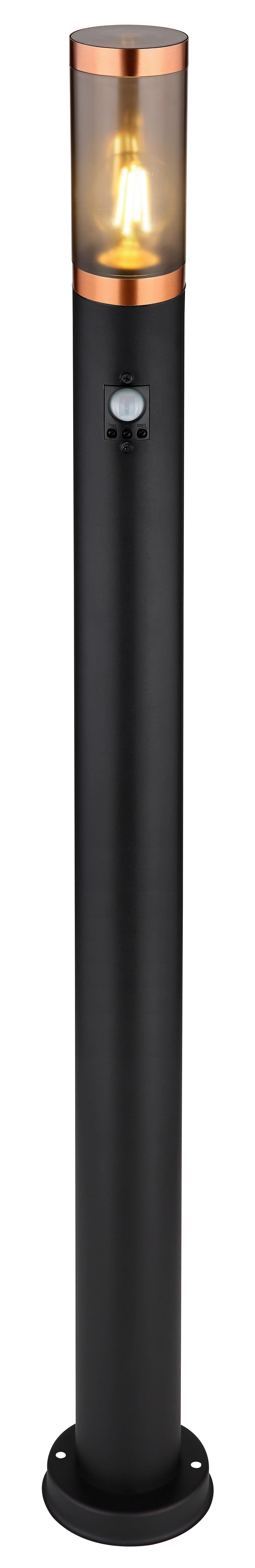 Zunanja Svetilka Boston, 15 W - siva/črna, Design, kovina/umetna masa (12,7/110cm) - Globo