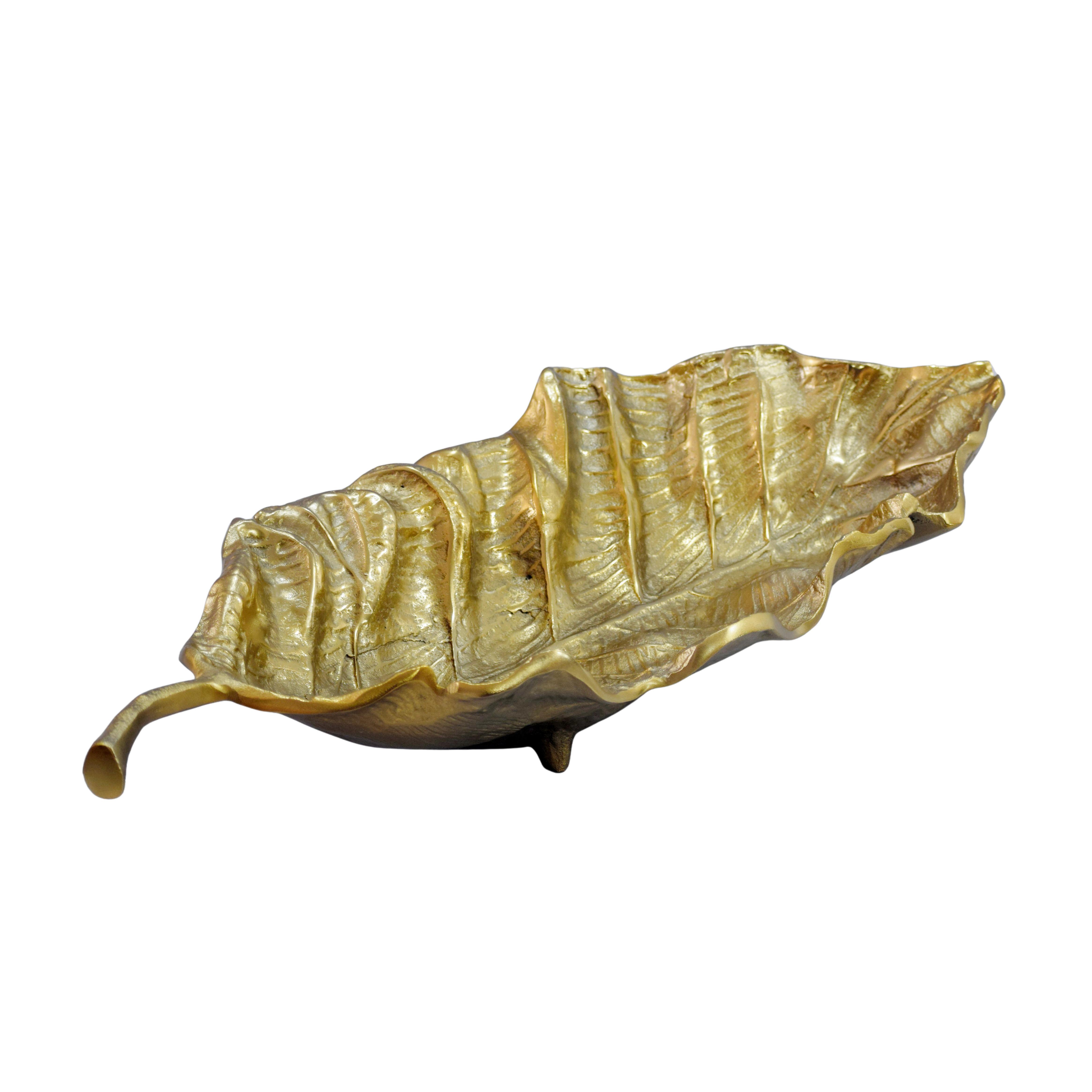Dekoschale Wl7.686 - Goldfarben, Design, Metall (67/27/11cm) - Livetastic