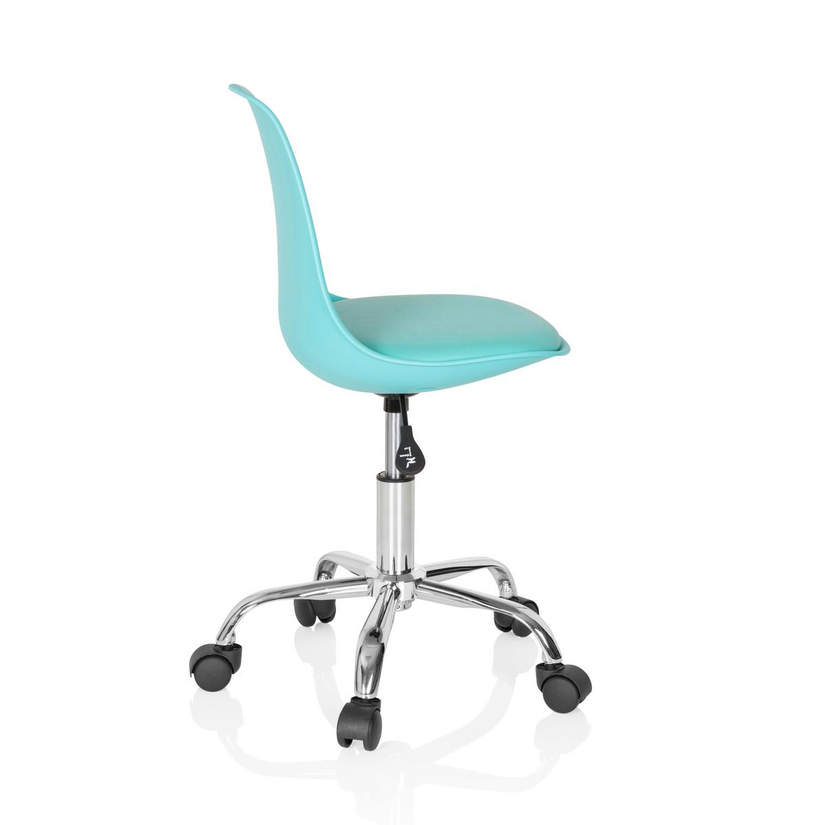 Mladinski Vrtljivi Stol Fancy Ii, Turkizna - turkizna, Basics, umetna masa/tekstil (40/72-82/44cm) - MID.YOU