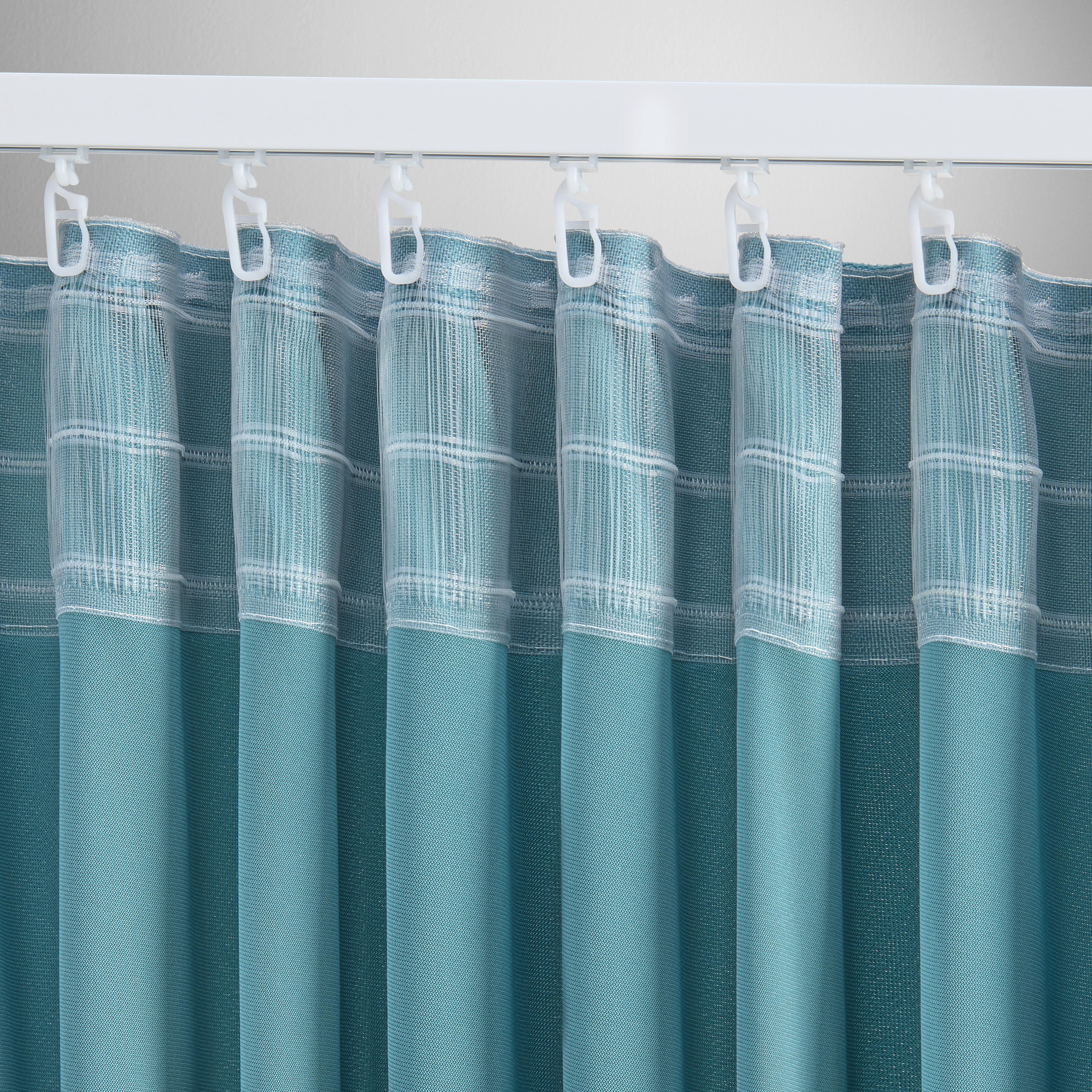 GARDINLÄNGD BIANCA - jadegrön, Klassisk, textil (140/245cm) - Modern Living