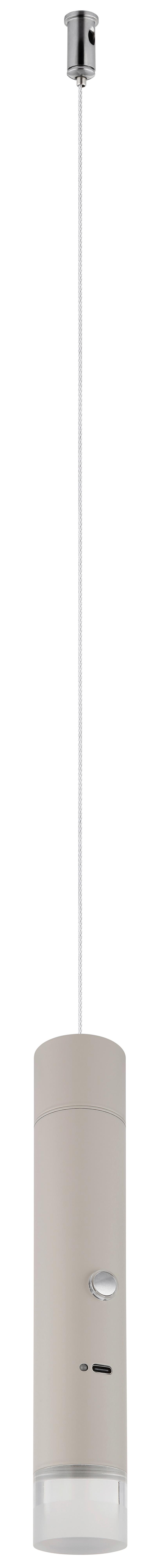 LAMPA WISZĄCA LED 16060S PELO - przejrzysty/kolor piaskowy, Design, tworzywo sztuczne/metal (38/120cm) - Globo