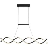 Lampă suspendată cu LED Mimi - negru, Modern, plastic/metal (88/13/120cm) - Mömax