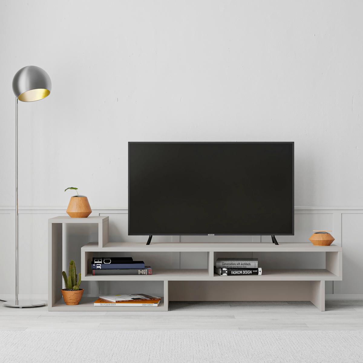 Tv Element Tetra, Mocha Rjava - mocha rjava, Design, leseni material (137/40/42cm) - Livetastic