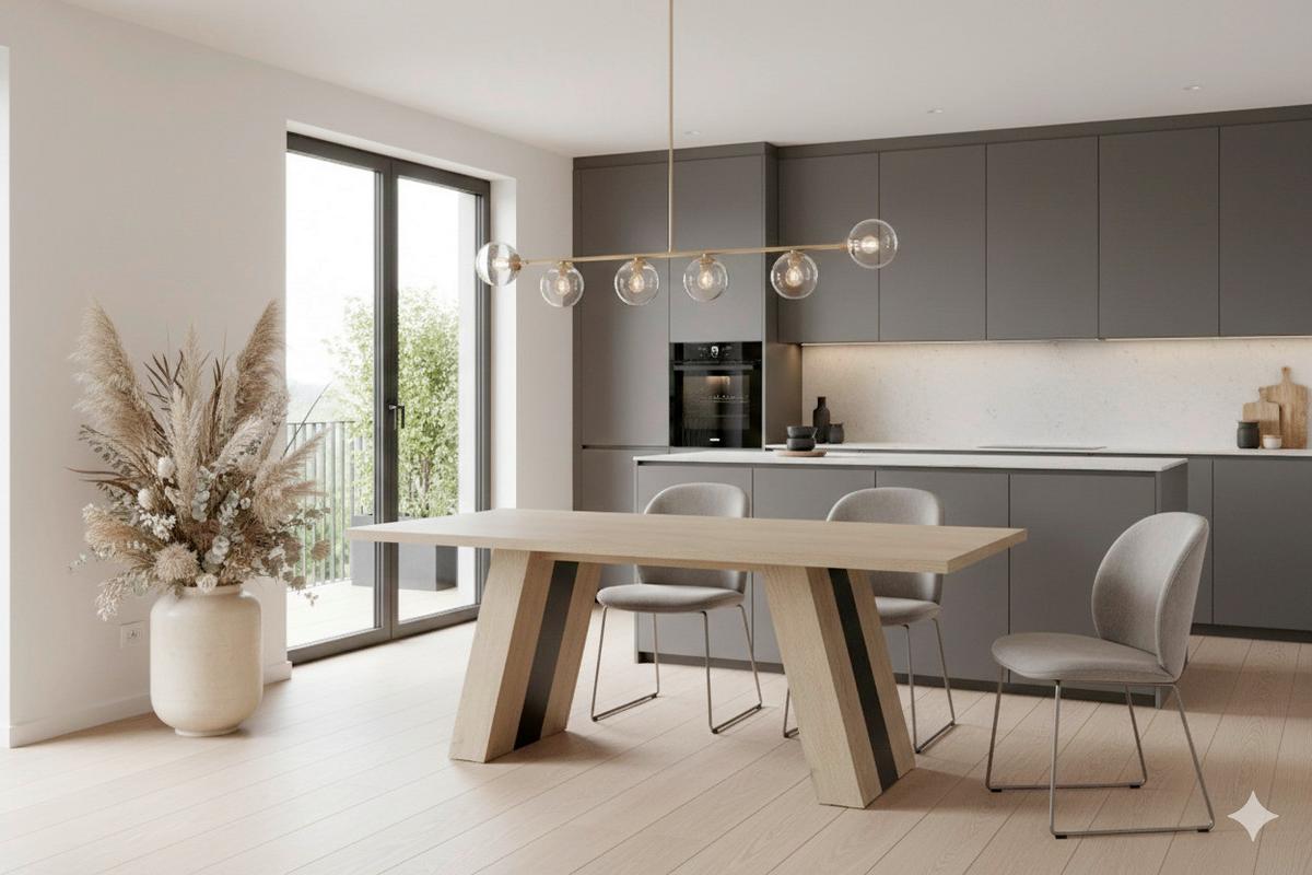 ESSTISCH TINDARI T - Eichefarben/Schwarz, MODERN, Holzwerkstoff (100/180/76cm) - MID.YOU