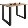 Jedilna Miza Xona, Hrast, Črna - črna/hrast sonoma, Basics, leseni material (110/80/76cm) - MID.YOU