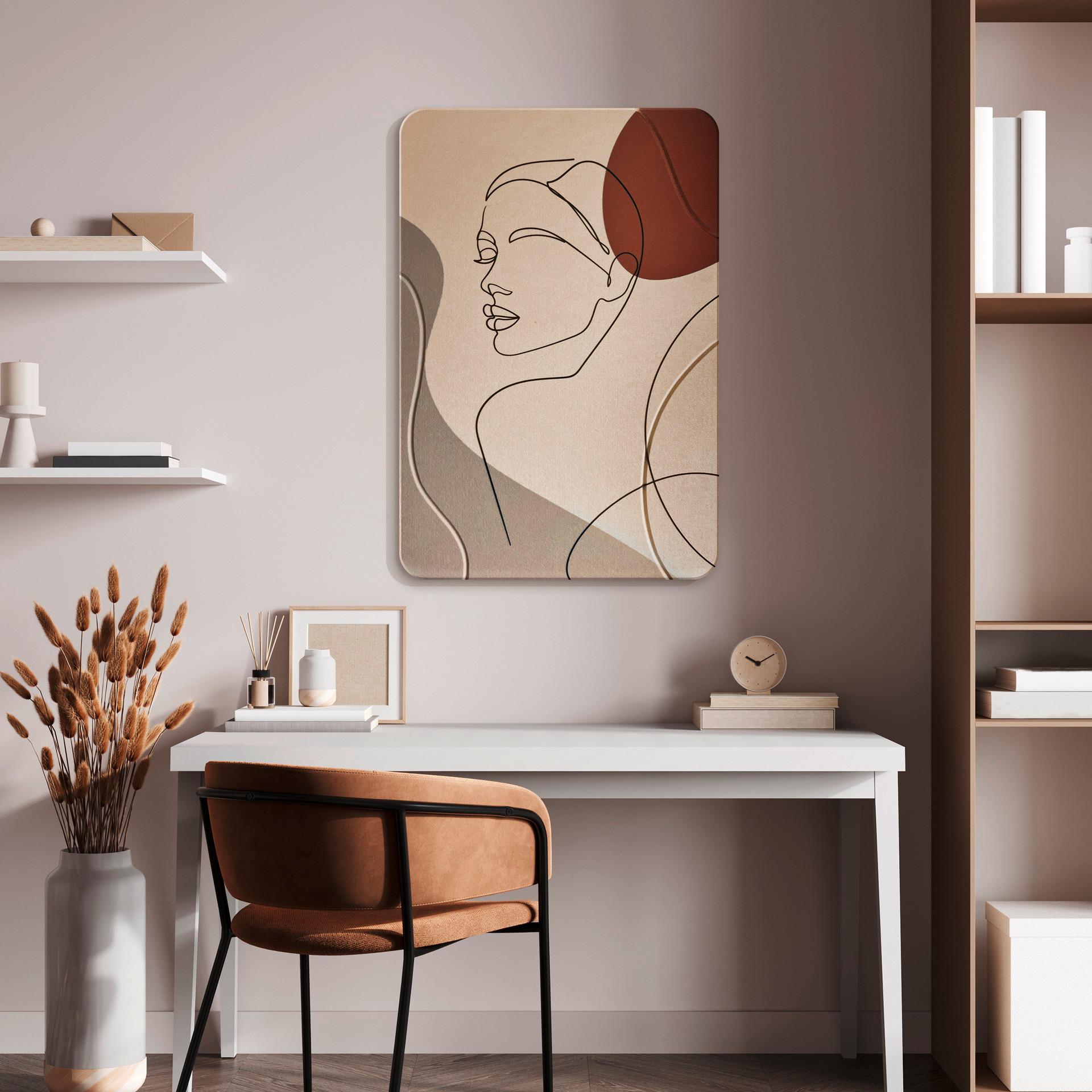 Akustični Panel Milla - bež/rjava, tekstil (60/90cm) - Premium Living