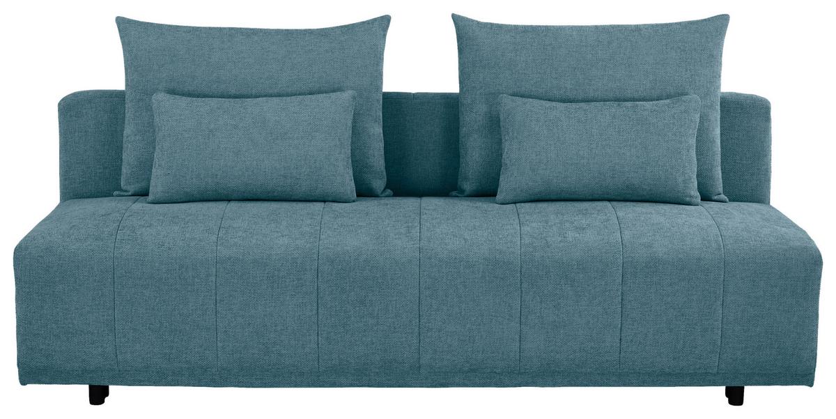 Sofa Daisy - plava/crna, Moderno, drvo/tekstil (194/89/87cm) - Mömax