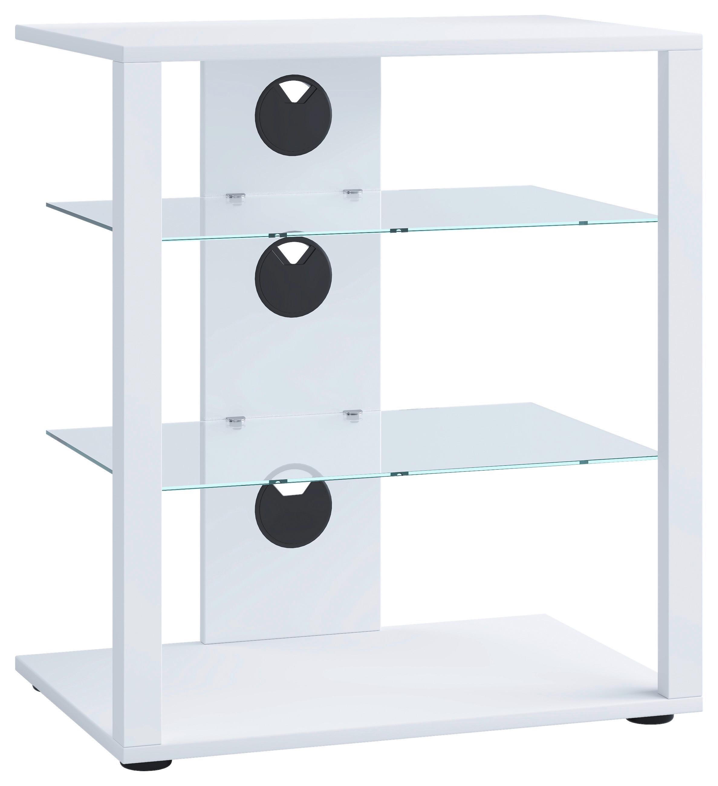 Stojalo Za Tv Folas, Bela - črna/bela, Basics, umetna masa/leseni material (60/70/41cm) - MID.YOU