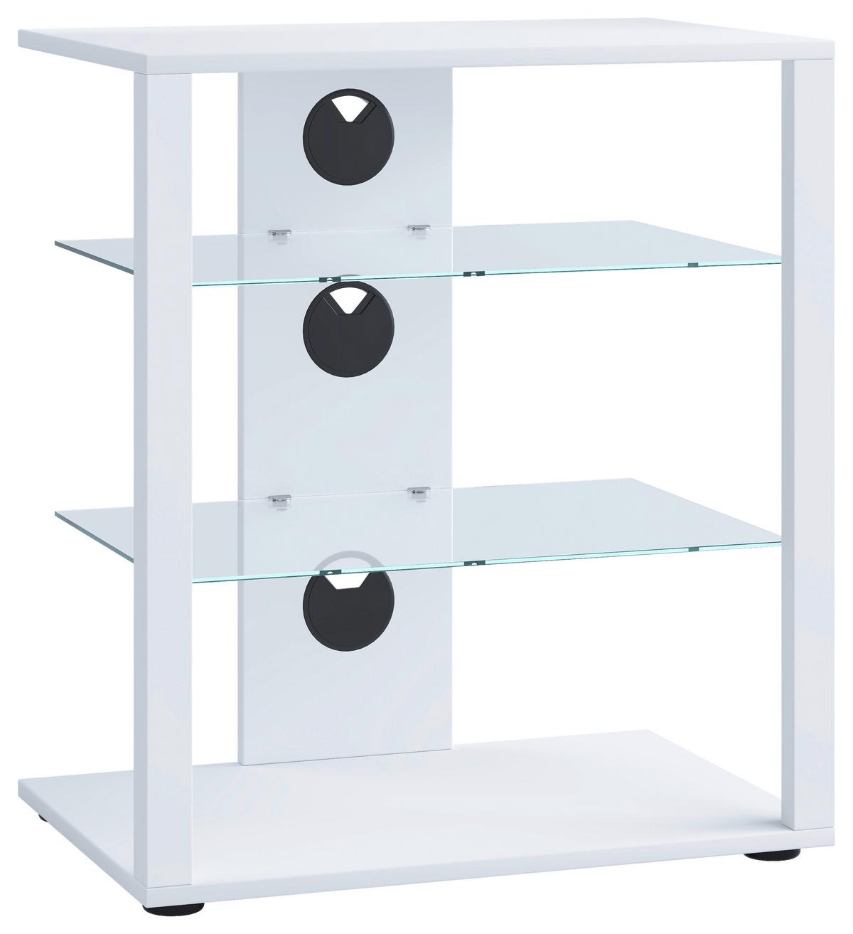 Stojalo Za Tv Folas, Bela - črna/bela, Basics, umetna masa/leseni material (60/70/41cm) - MID.YOU