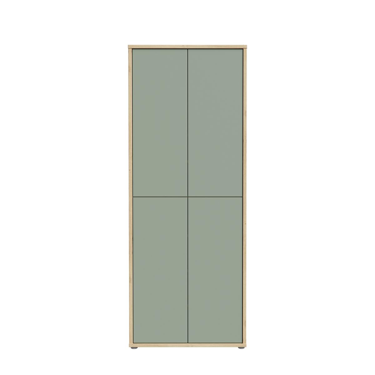 Ormar Za Cipele Alice - siva/hrast Artisan, Moderno, drvni materijal/plastika (74,5/191,9/34,9cm) - Modern Living