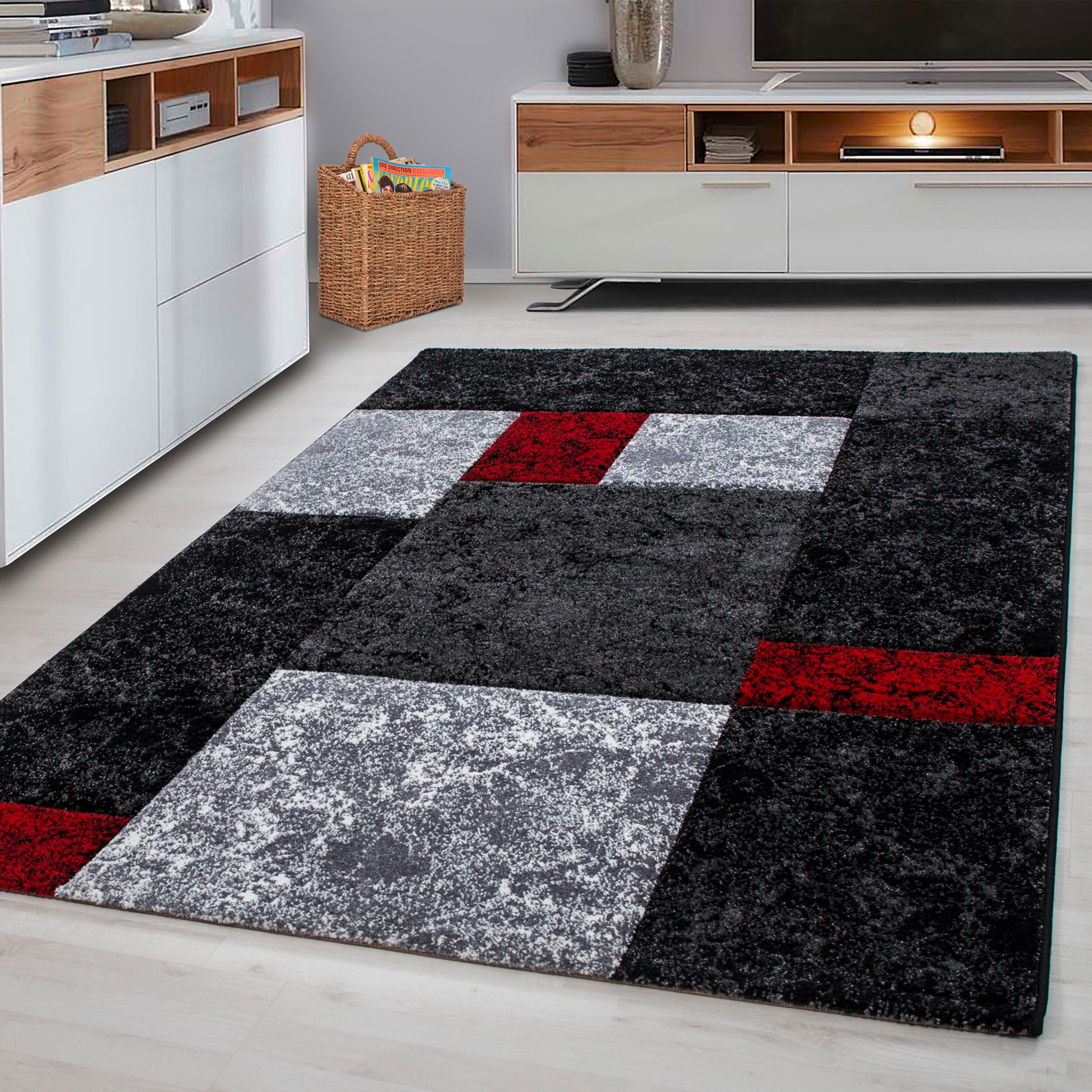 Ravno Tkana Preproga Hawaii, Rdeča, 140x200cm - rdeča, Design, tekstil (140/200cm) - Novel