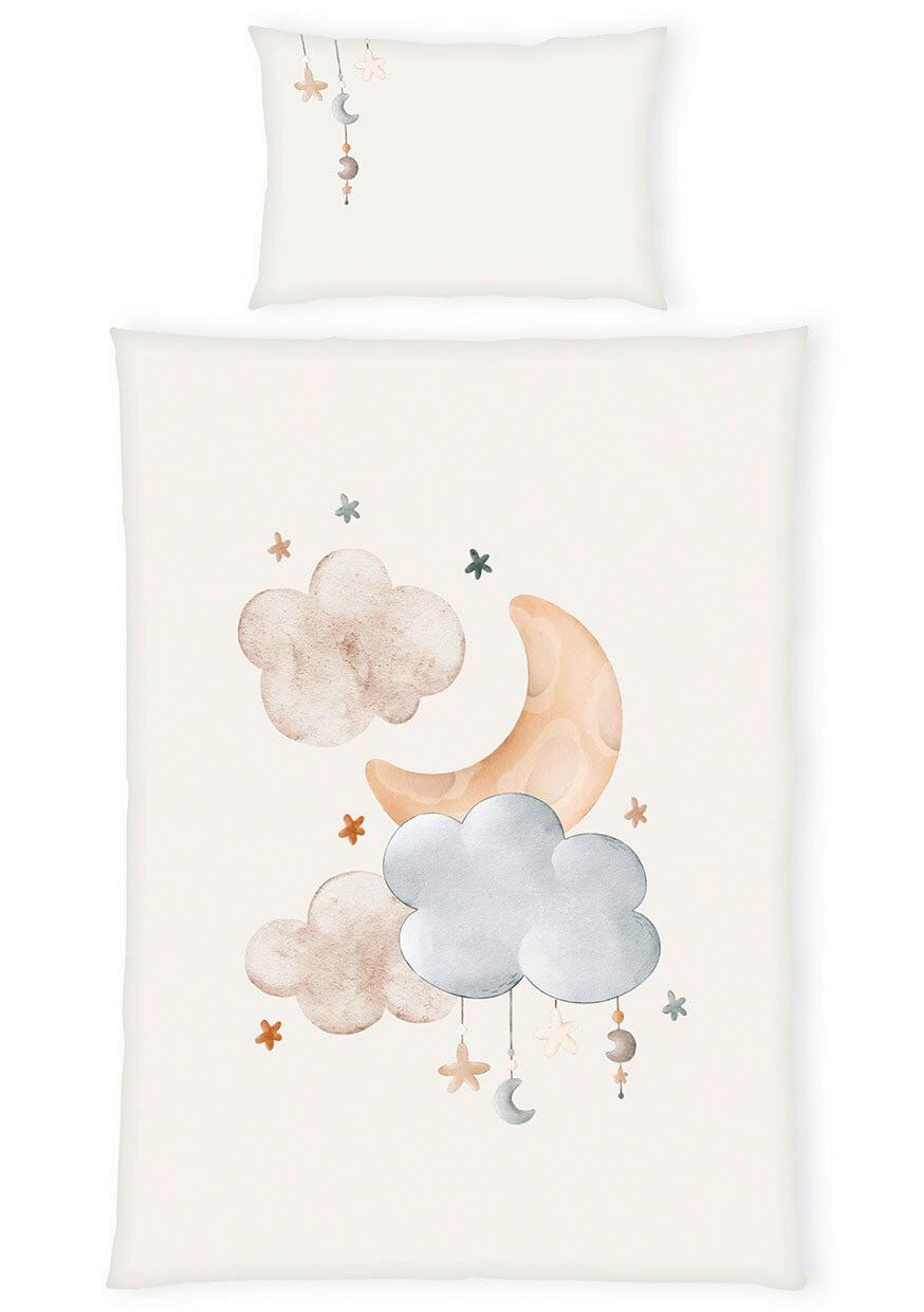 POŚCIEL NIEMOWLĘCA CHMURKA - beżowy/różnokolorowy, Basics, tkanina (100/135cm) - baby best