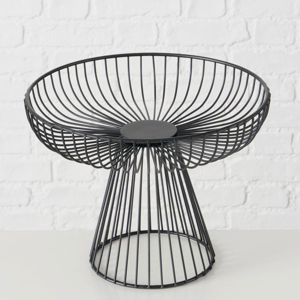 Dekoschale Cindy I in Schwarz - Schwarz, Basics, Metall (29/22cm) - Modern Living