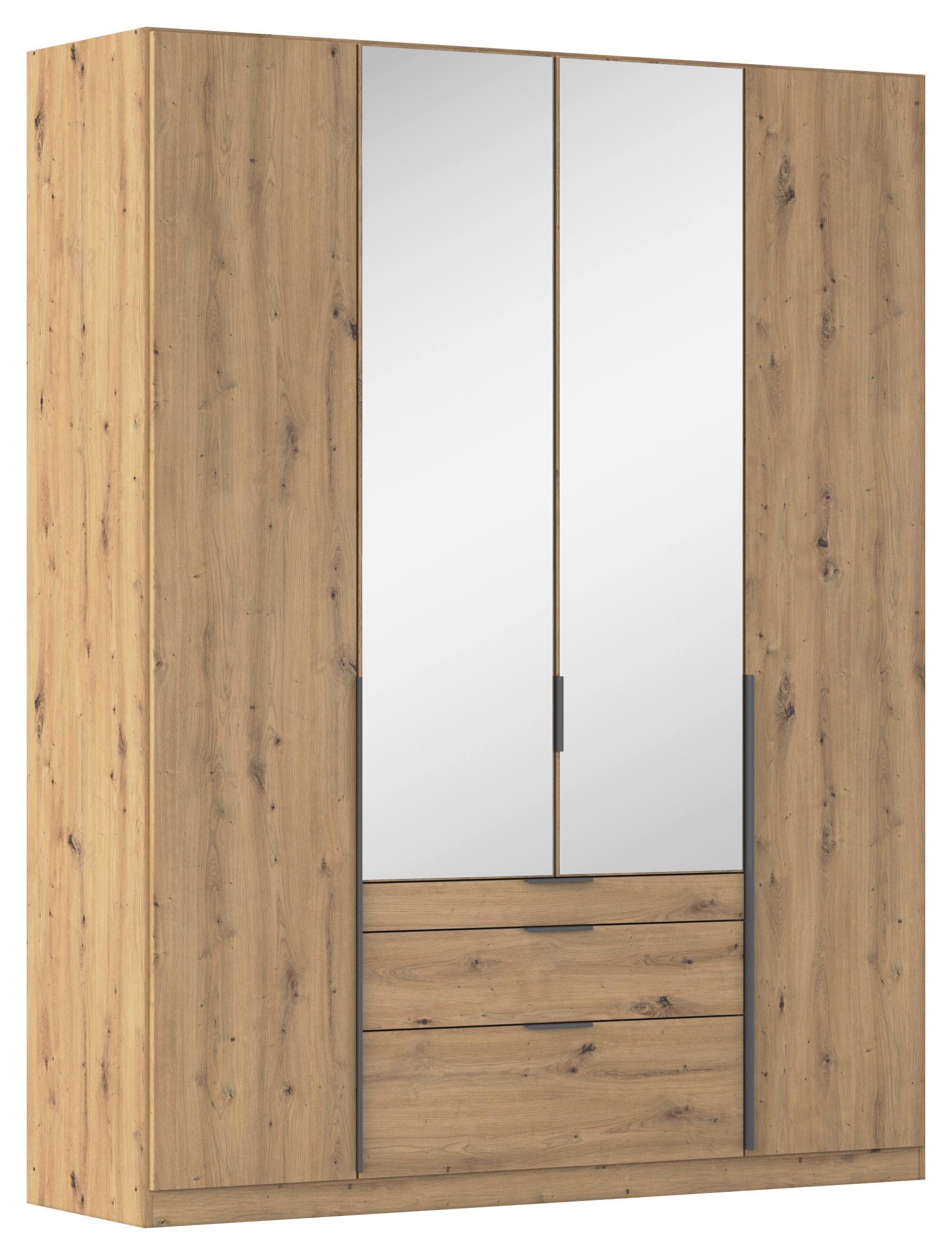 Ormar S Klasičnim Vratima Alabama - siva/srebrne boje, Moderno, drvni materijal/metal (181/229/54cm) - Modern Living