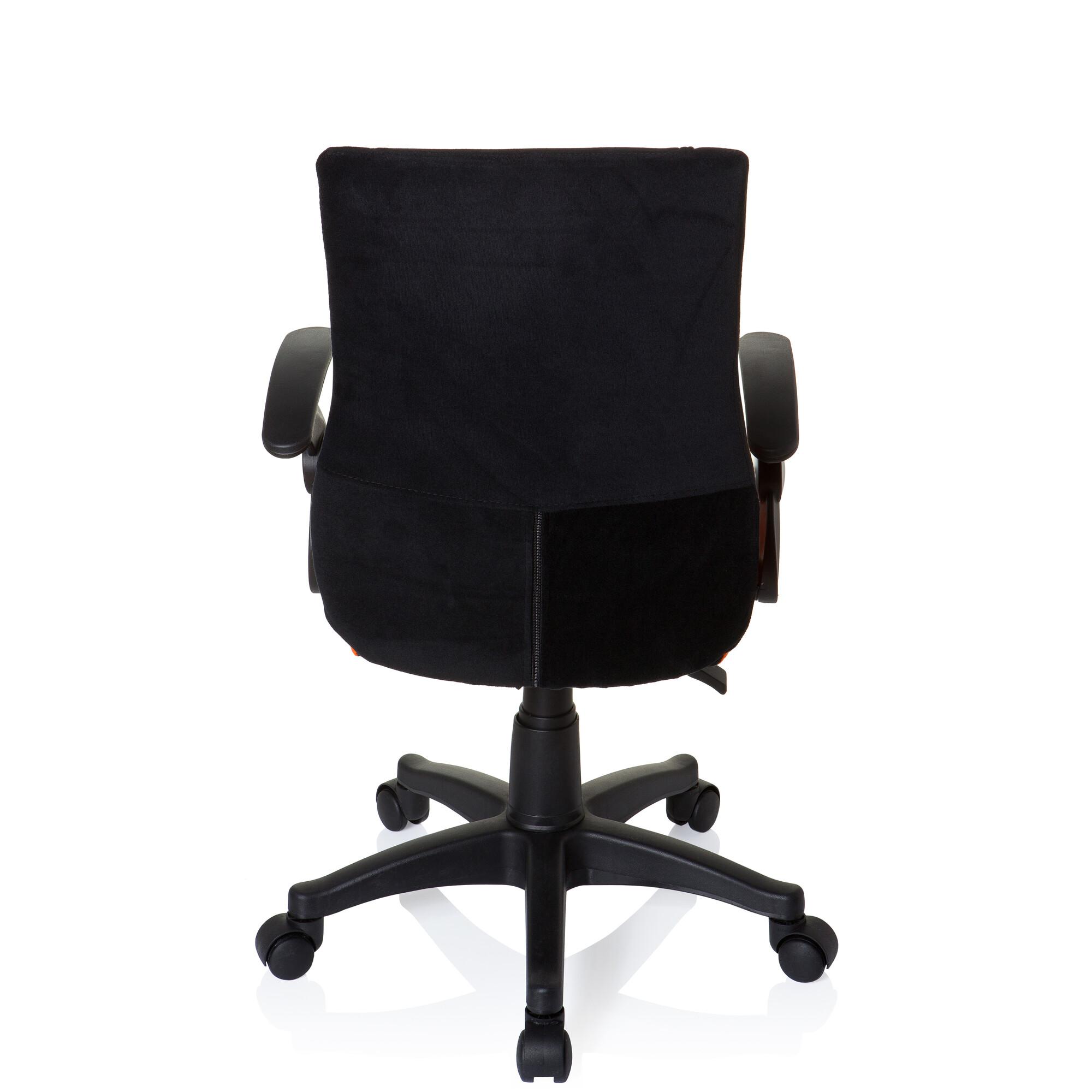 Mladinski Vrtljivi Stol Kiddy Pro Al, Črna, Oranžna - črna/oranžna, Basics, umetna masa (50/87-97/40cm) - MID.YOU