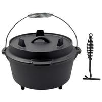 Dutch-Oven-Set Bernd Schwarz ca. 8 l - Schwarz, Konventionell, Metall (25/20cm) - Mömax