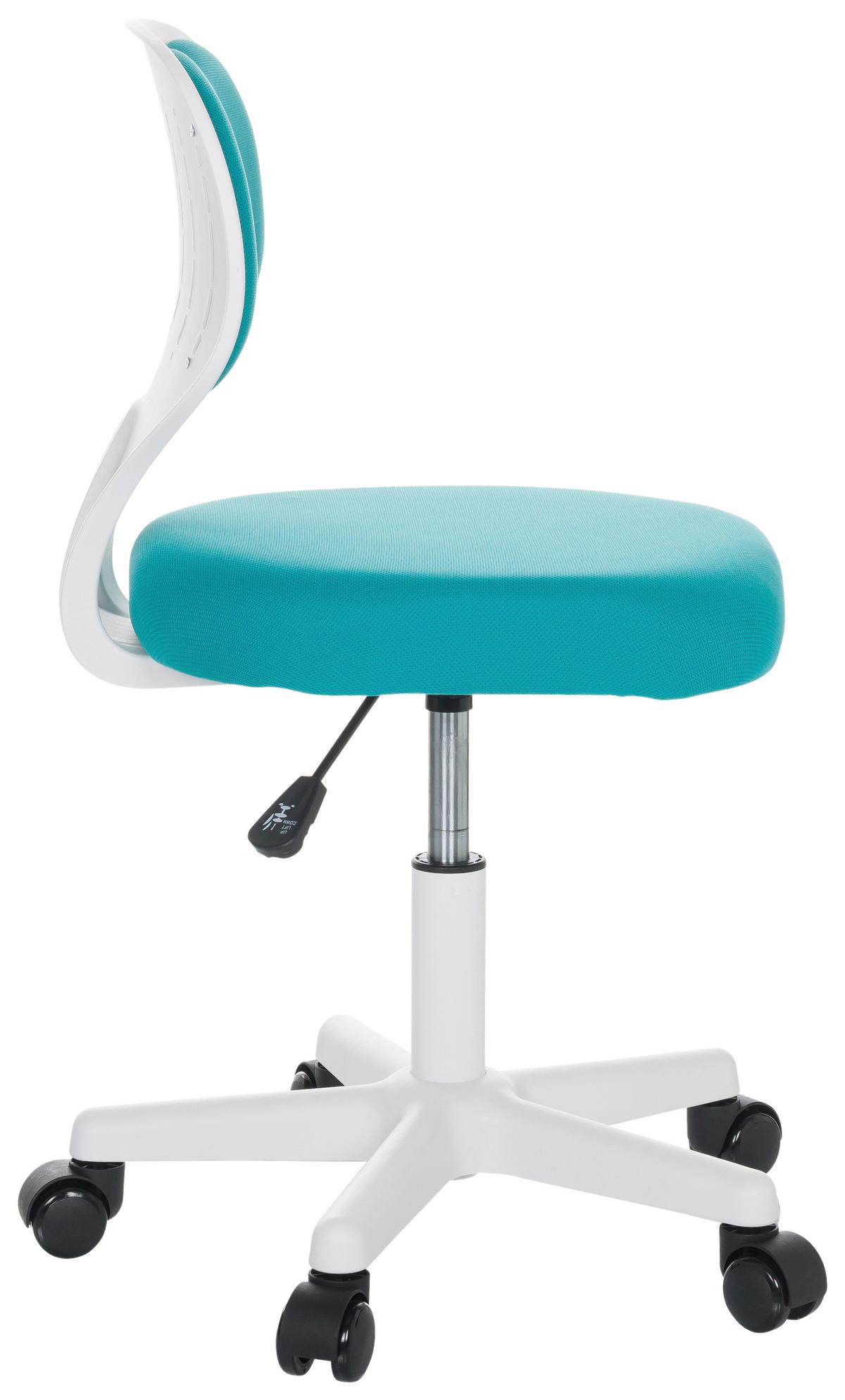 Otroški Vrtljivi Stol Kiddy Top W, Modra - modra/bela, Basics, umetna masa/tekstil (52/73/52cm) - MID.YOU