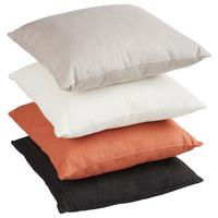 Zierkissen Chris in Schwarz ca. 50x50cm - Schwarz, MODERN, Textil (50/50cm) - Premium Living