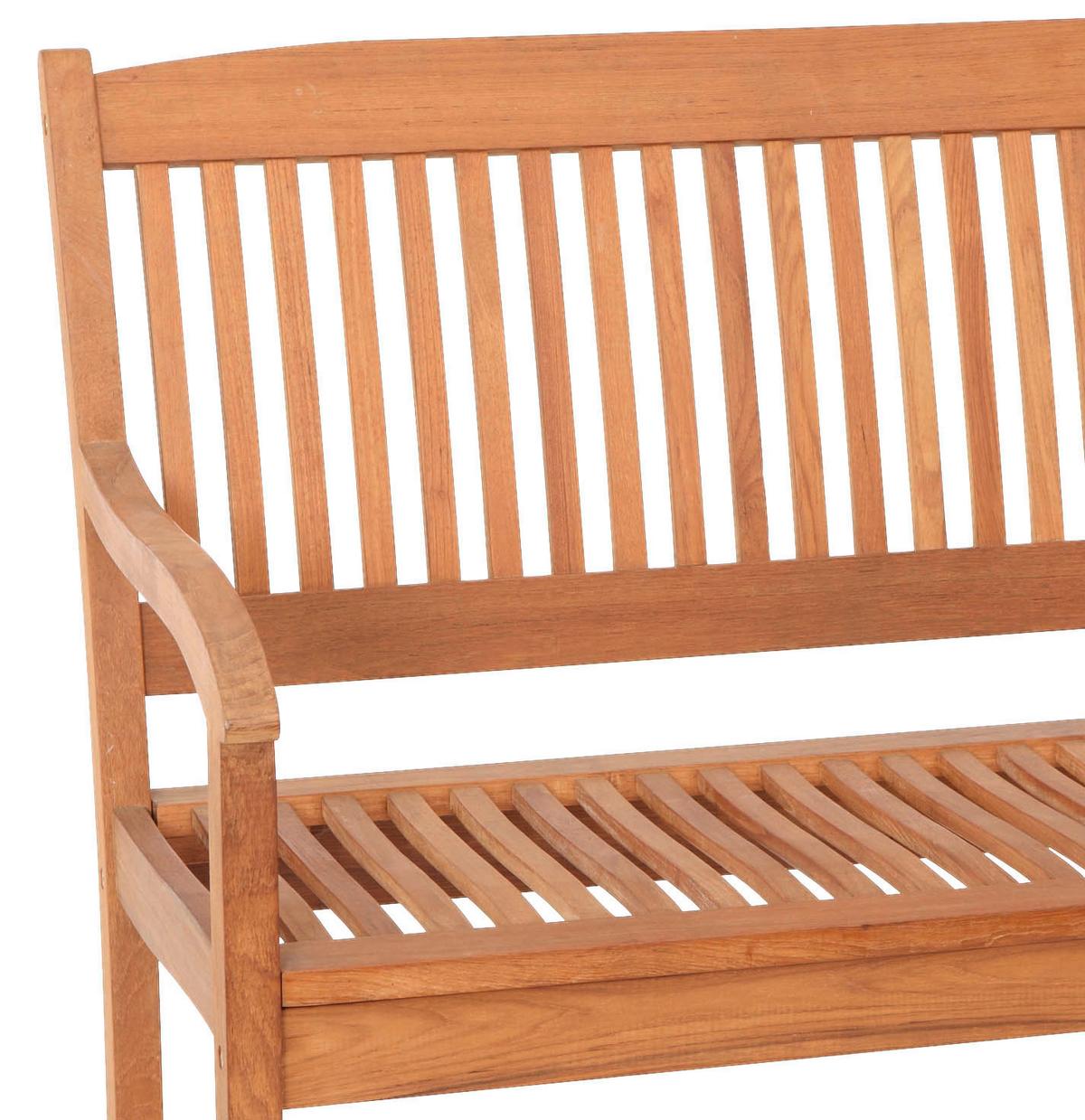 Gartenbank Maracaibo Naturfarben Echtholz - Naturfarben, KONVENTIONELL, Holz (107/91/63,5cm) - Gardenson