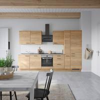 Küchenleerblock Structura High o. Geräte Eiche - Schieferfarben/Eichefarben, MODERN, Holzwerkstoff/Metall (330cm) - Nobilia