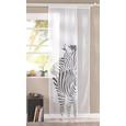 Lapfüggöny Fekete/fehér Zebramintás - Fehér, Textil (60/245cm) - Mömax modern living
