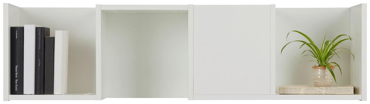 Sarok-falipolc Fehér Magic - fehér, Modern, faalapú anyag (30/112/30cm) - Mömax