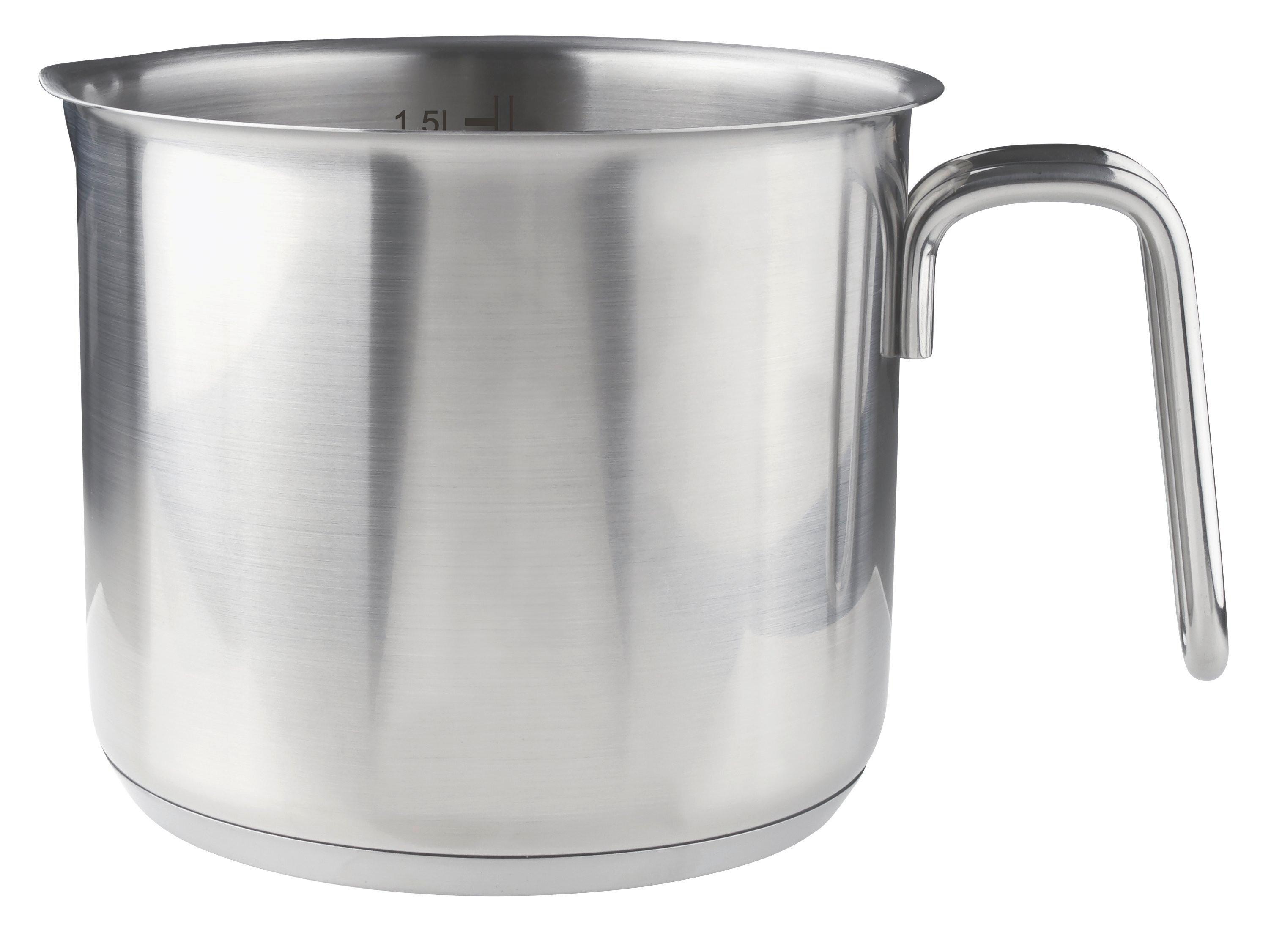 Oală pentru fiert lapte Munich 1,5L - culoare inox, Design, metal (1500ml) - Chefkoch+Fackelmann