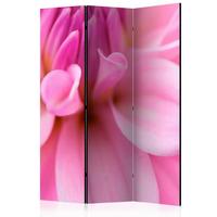 Paravan Flower Petals, Dvostranski, 3-Delni - pink, Basics, tekstil/les (135/172/3cm) - artgeist