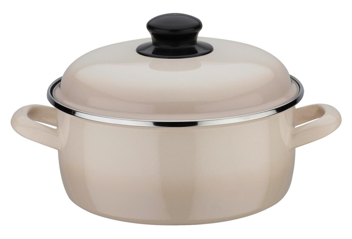 Set Posod Creme Shadow, 4-Delni - krem barve, Basics, kovina - GSW